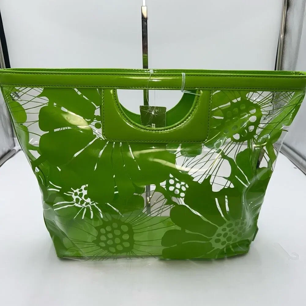 Kate Spade Kei Bloomington Clear Apple Top Handle Clutch Bag - Picture 4 of 12